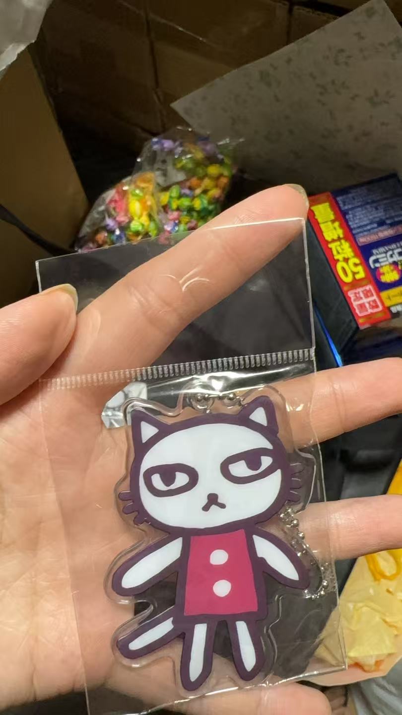 1014 日本aranzi aronzo tokyo坏东西 小猫PVC挂件