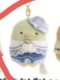 1024 角落生物 绿鹅 围裙 小帽子 毛绒挂件