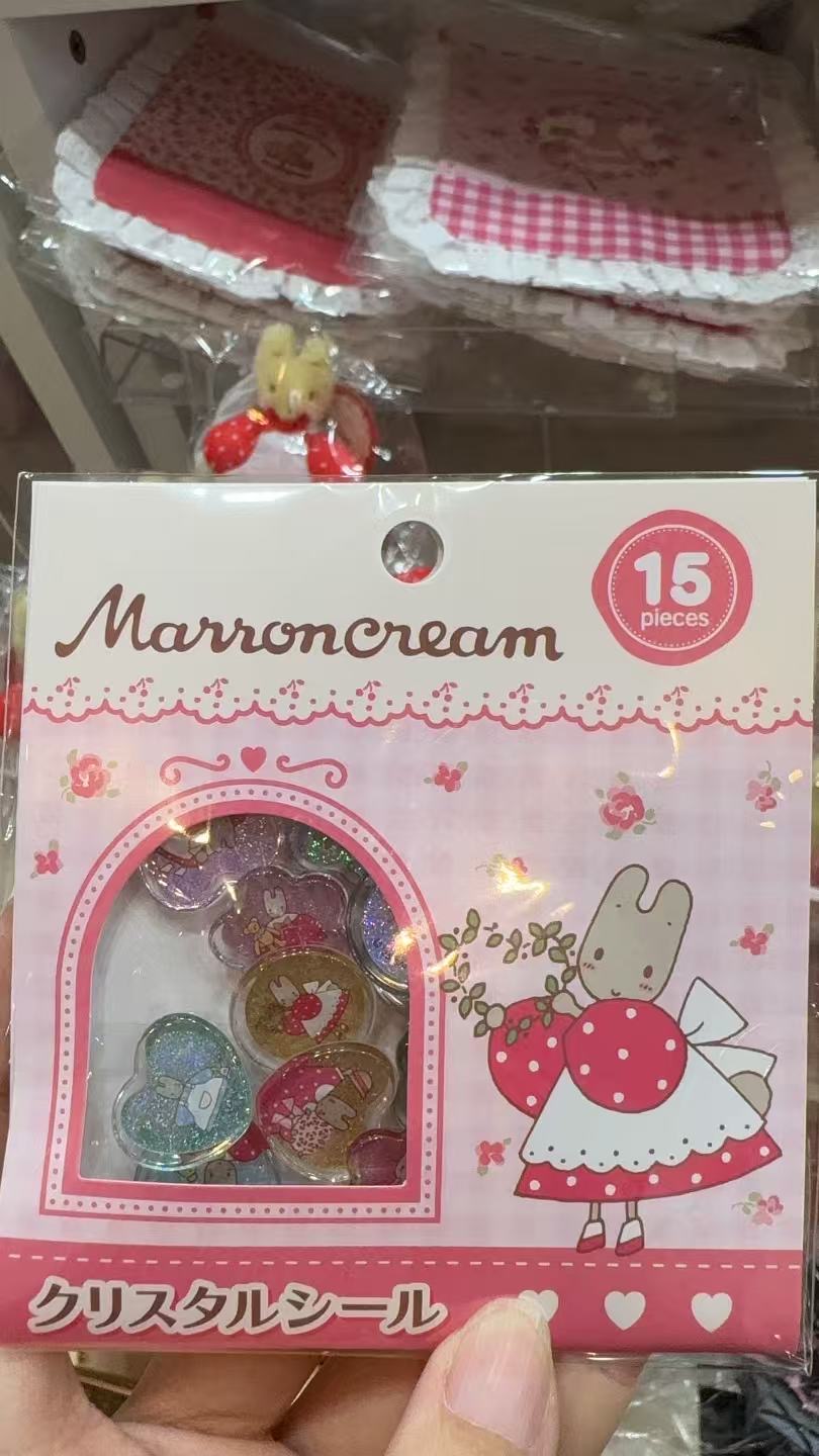 1017 三丽欧许愿兔 粉色クリスタルルン一ル 贴纸