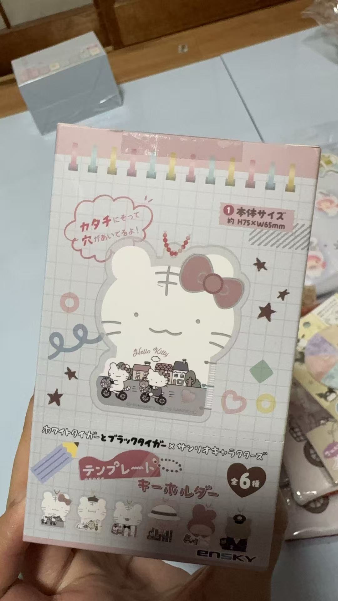 1018 三丽鸥 kt和她的朋友们 端盒钥匙扣6种