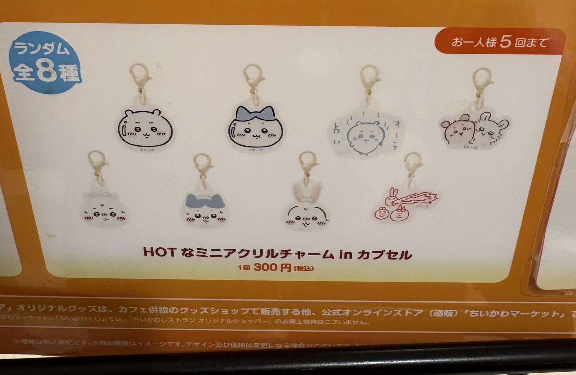 1021 CKW 盲袋亚克力挂件 HOT なミニアクリルチャ一ム in カプセル