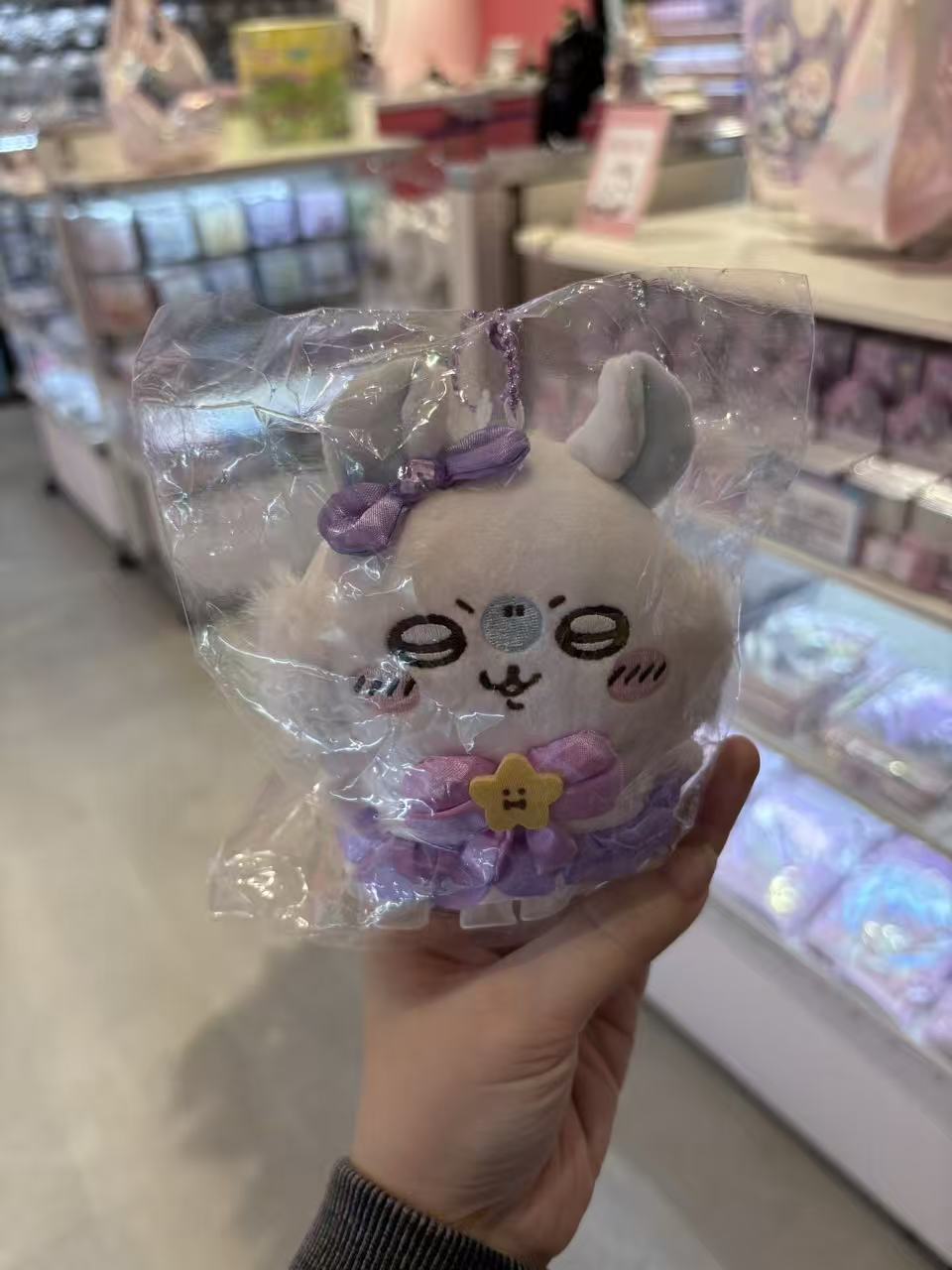 1021 CKW魔法系列 紫色蝴蝶结 飞鼠 毛绒挂件