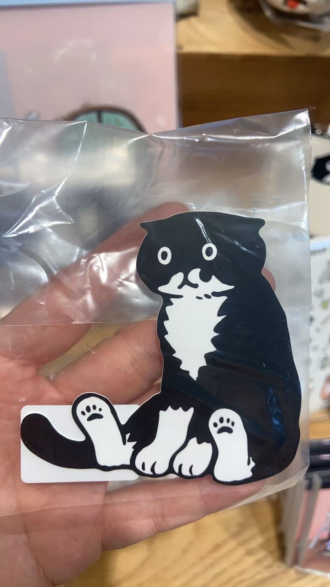 1027 AT 下午茶 黑猫贴纸