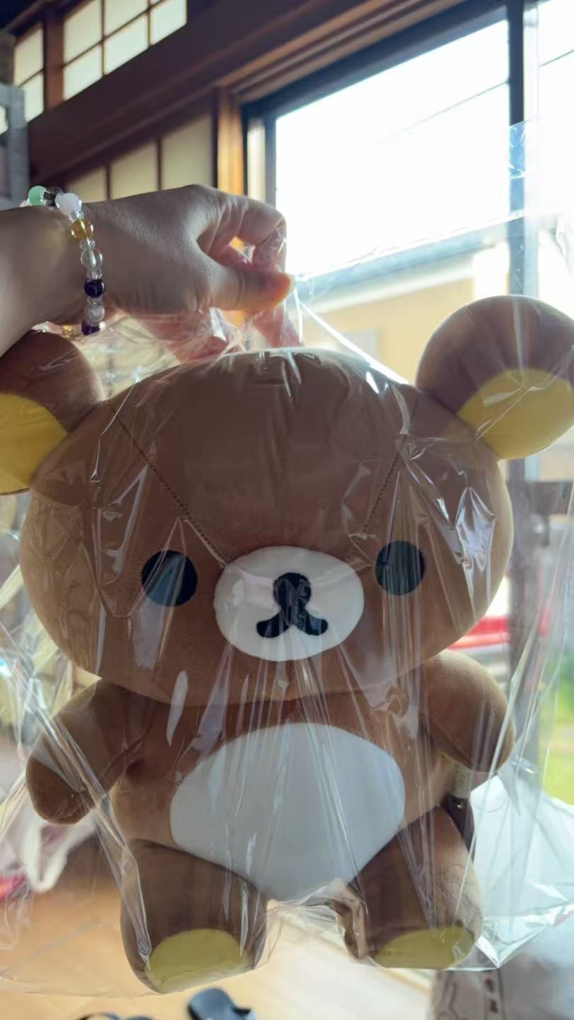 1028 轻松熊肥宅M 白色肚皮 毛绒玩偶