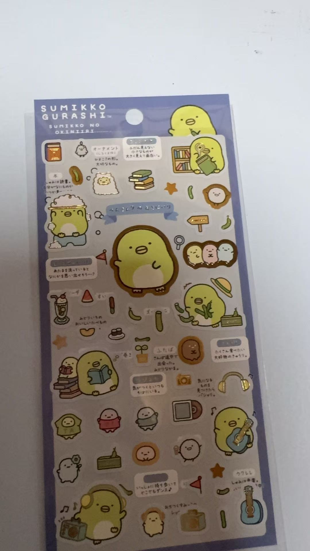 1027 角落小伙伴 绿鹅图案 贴纸