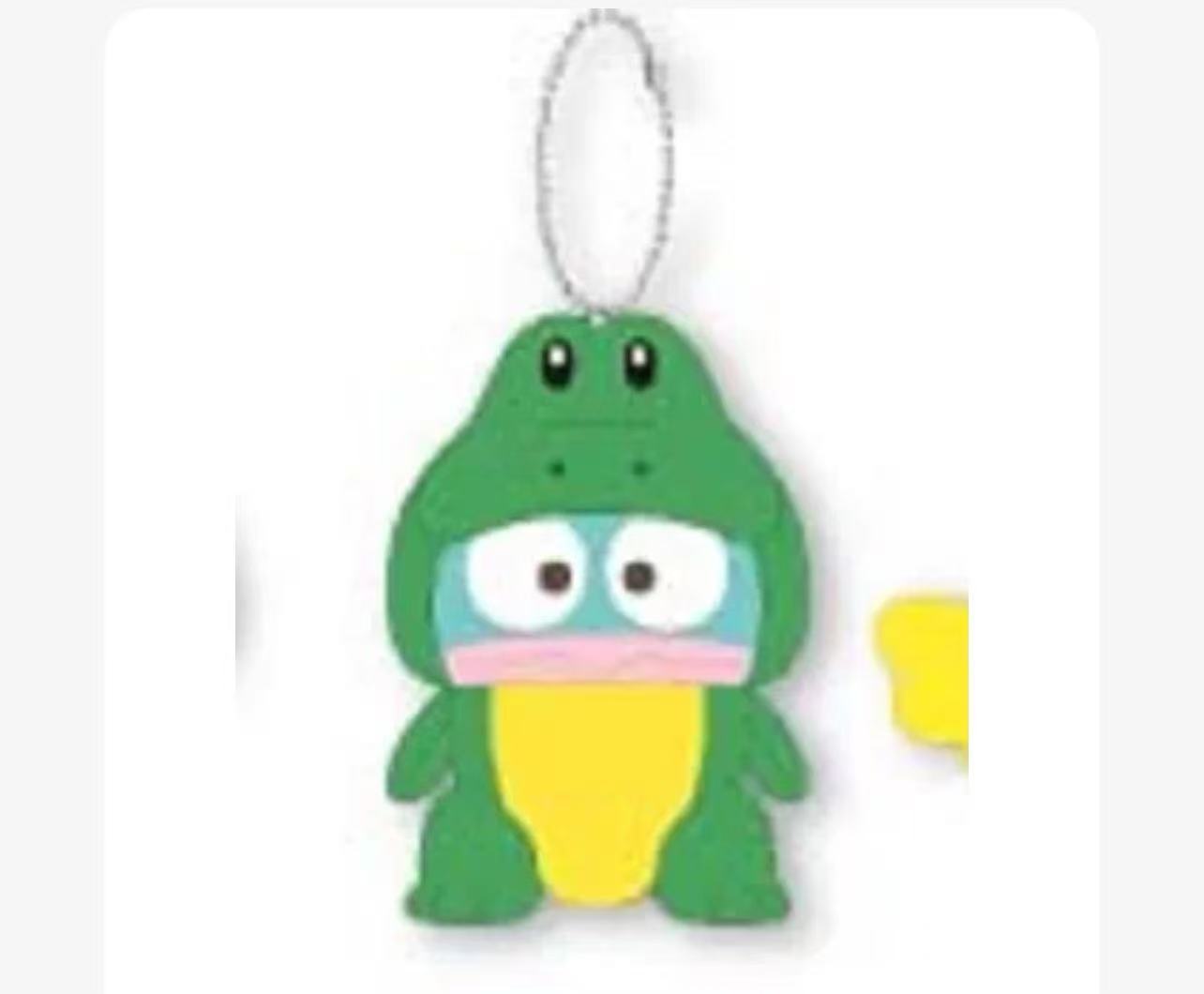 1031 三丽欧丑鱼 绿色小鳄鱼衣服 毛绒挂件