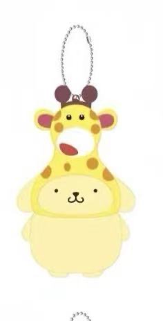 1031 三丽欧布丁狗 头顶长颈鹿 毛绒挂件 
