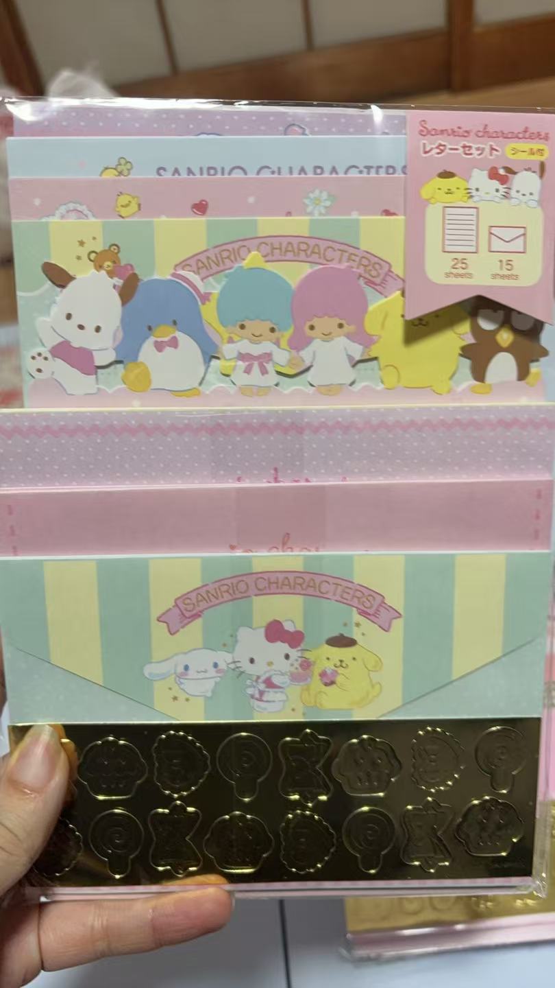 1030 三丽欧双子星帕恰狗 企鹅 布丁等 图案信纸套装