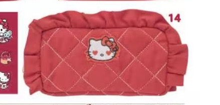 1031 三丽欧红苹果系列 红色 爱心眼Kt 拉链收纳包