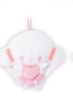 1101 三丽鸥 小麦云 捧天使爱心 毛绒挂件