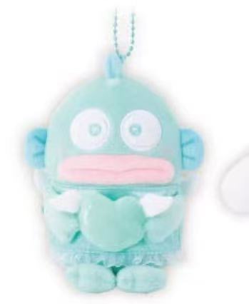 1101 三丽鸥 丑鱼 捧天使爱心 毛绒挂件