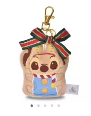 1103 迪士尼 圣诞节 史迪奇饼干毛绒挂件