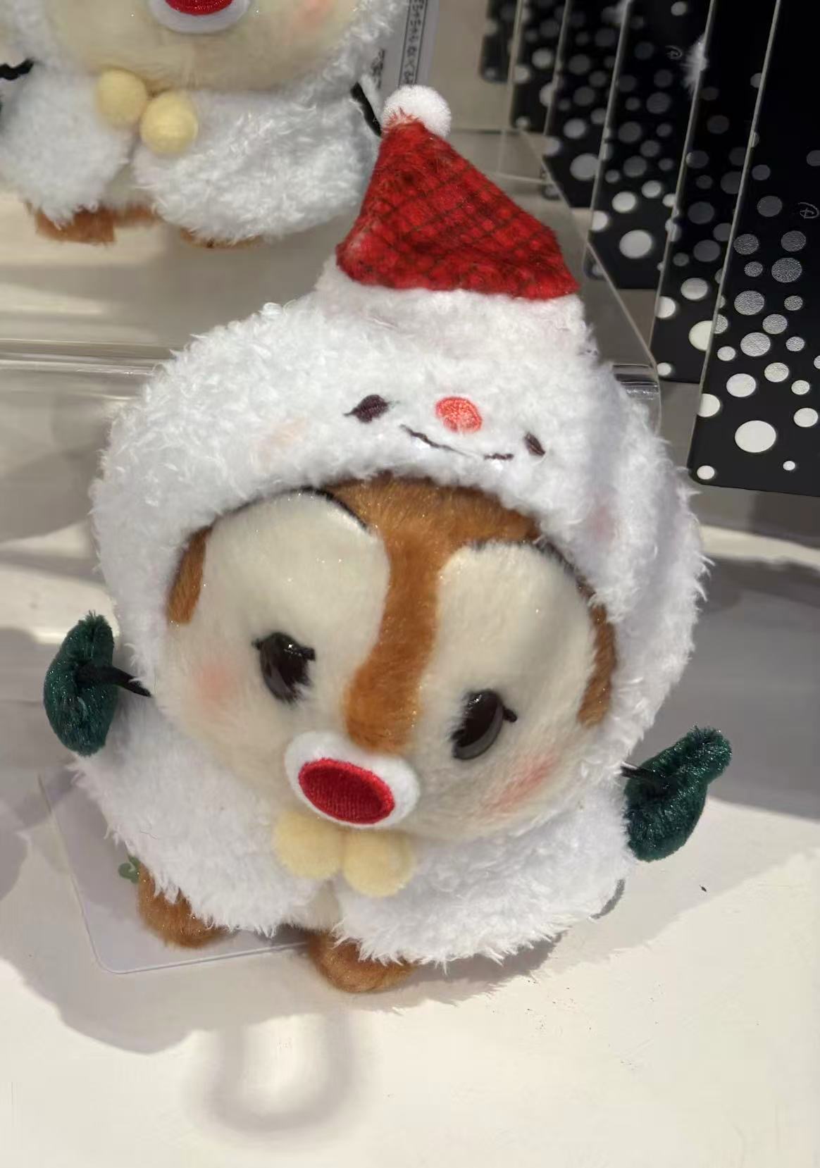 1103 迪士尼 蒂蒂豆豆眼 红色帽子公仔 毛绒玩偶