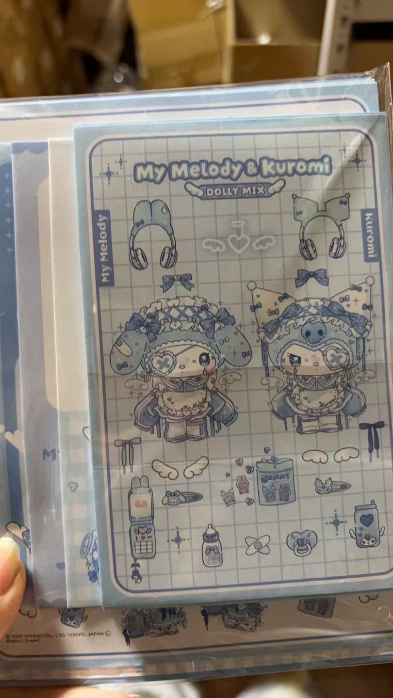 1104 三丽鸥 水色库洛米美乐蒂 信纸套装