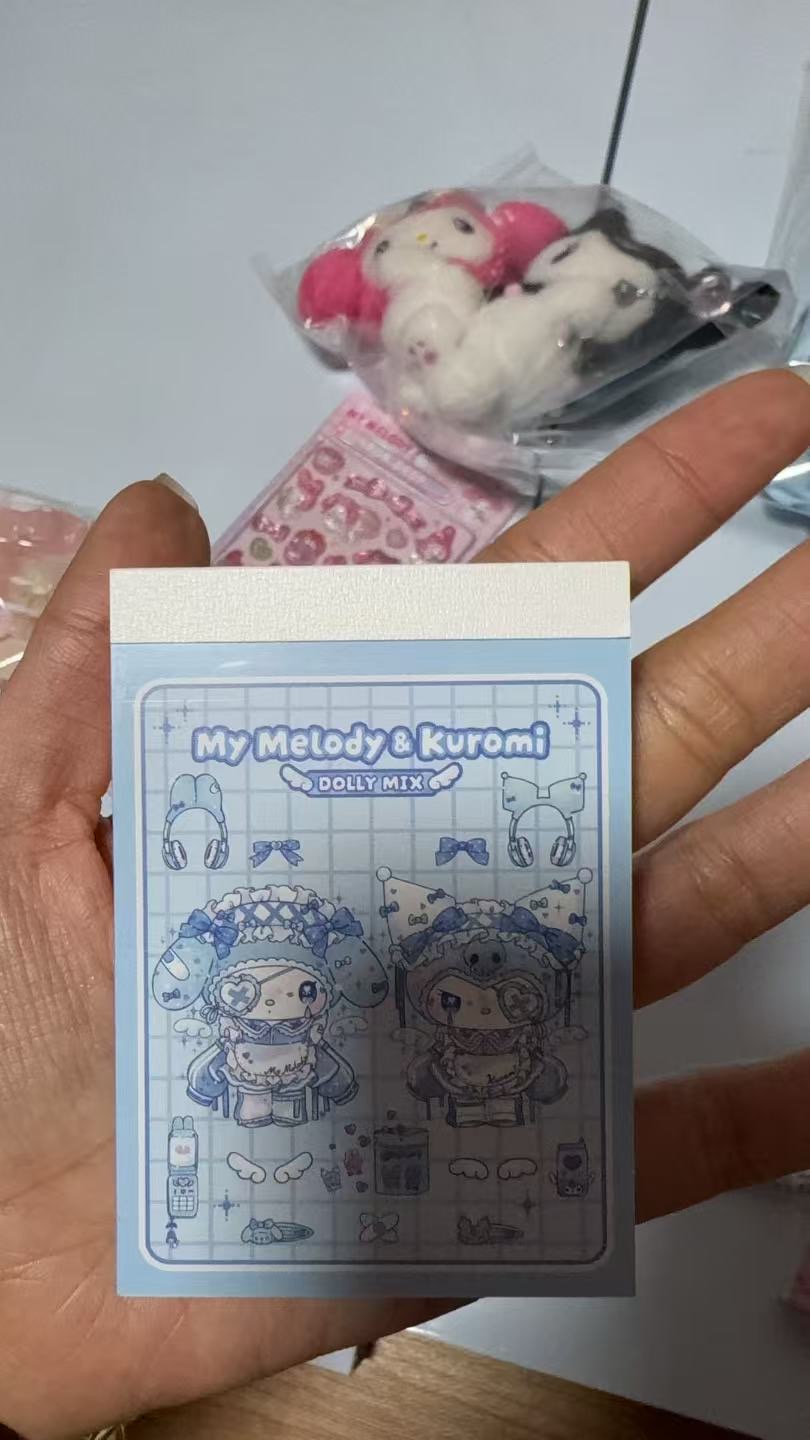 1104 三丽欧水色 库洛米美乐蒂 独眼造型 便签本