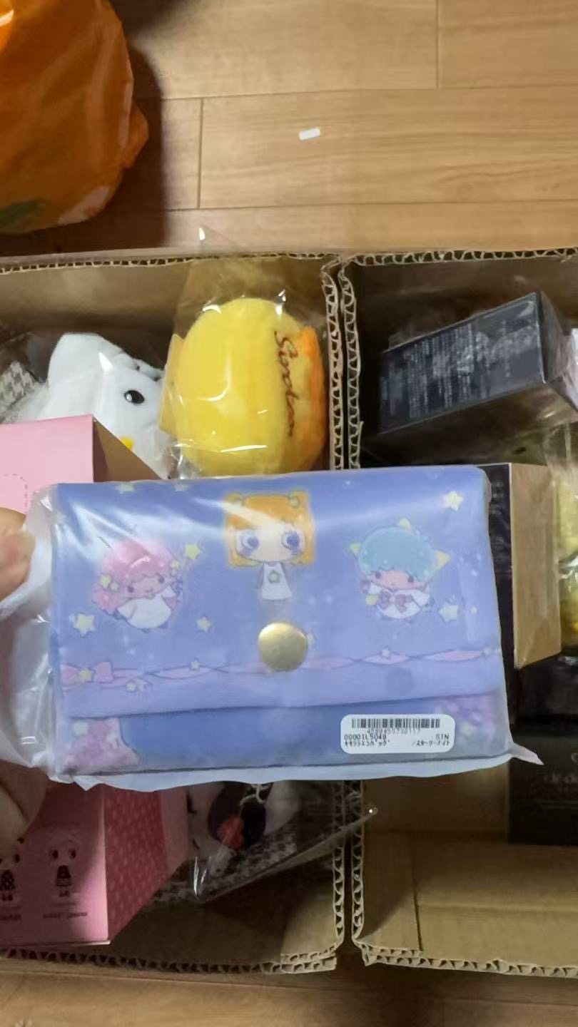 1104 三丽欧 双子星 深蓝色粉蓝色头发 黄色头发 3人 收纳包