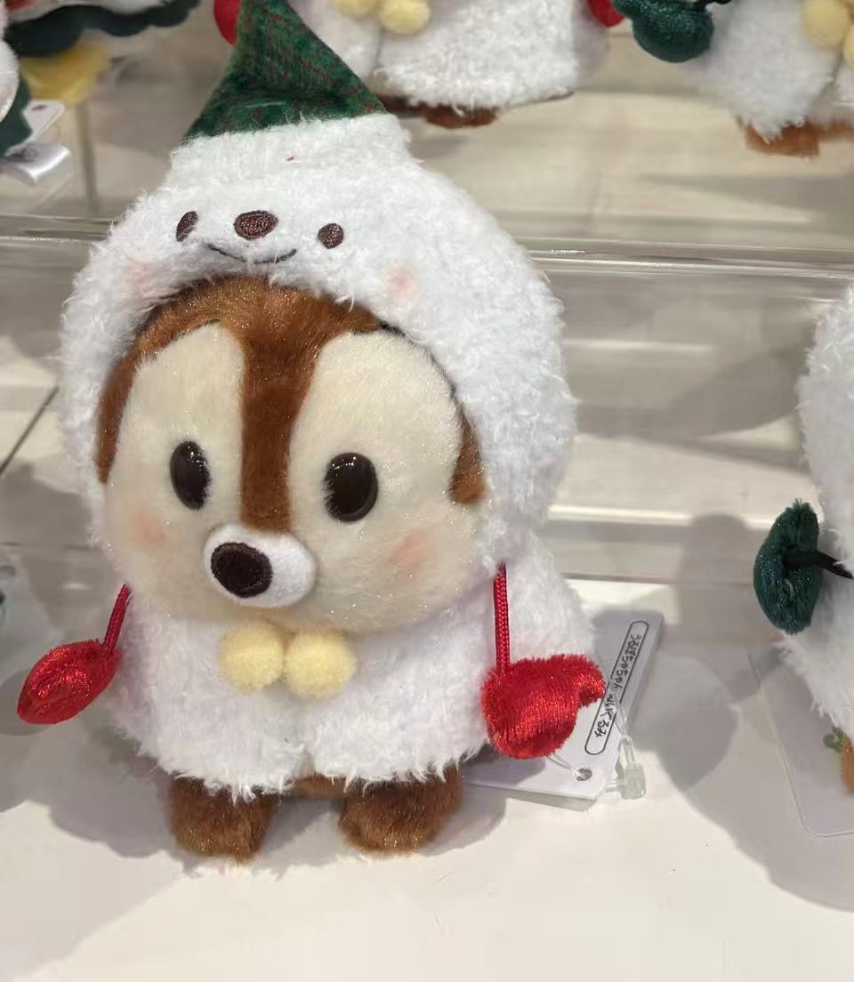 1103 迪士尼 奇奇豆豆眼 绿色帽子 公仔毛绒玩偶