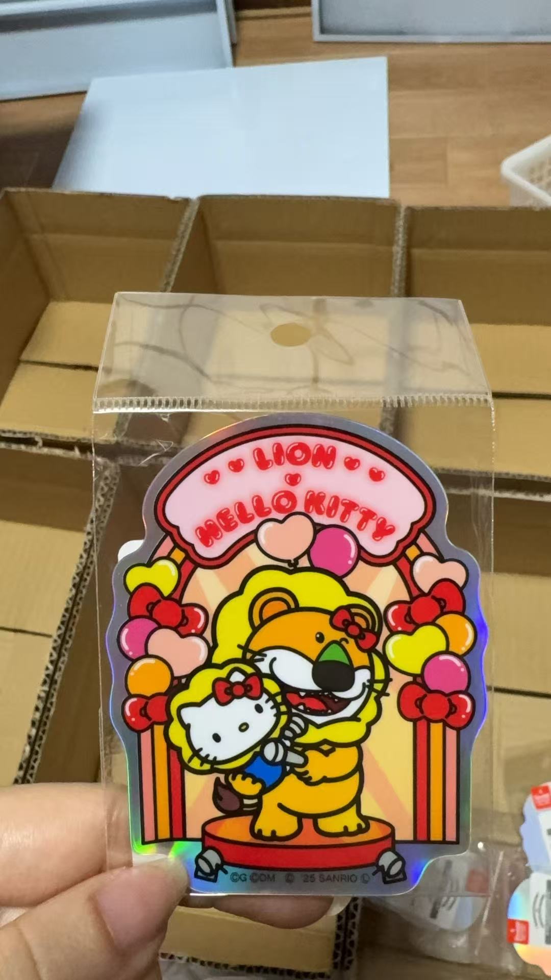 1105 三丽欧Kt和小狮子图案 贴纸