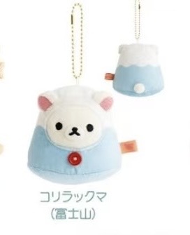 1108 轻松熊 熊妹 富士山 毛绒挂件