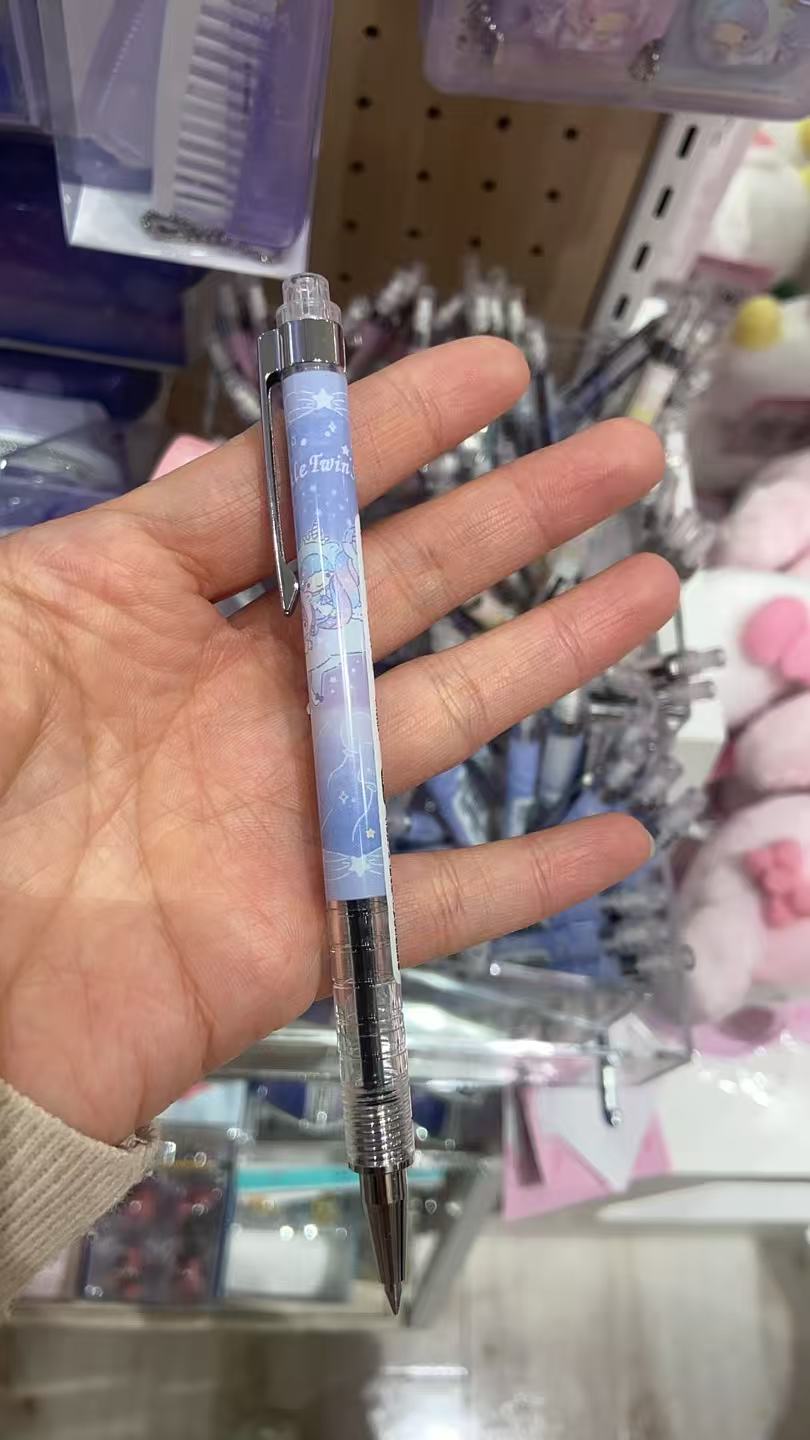 1110 三丽欧双子星 蓝紫色 说独角兽图案 中性笔