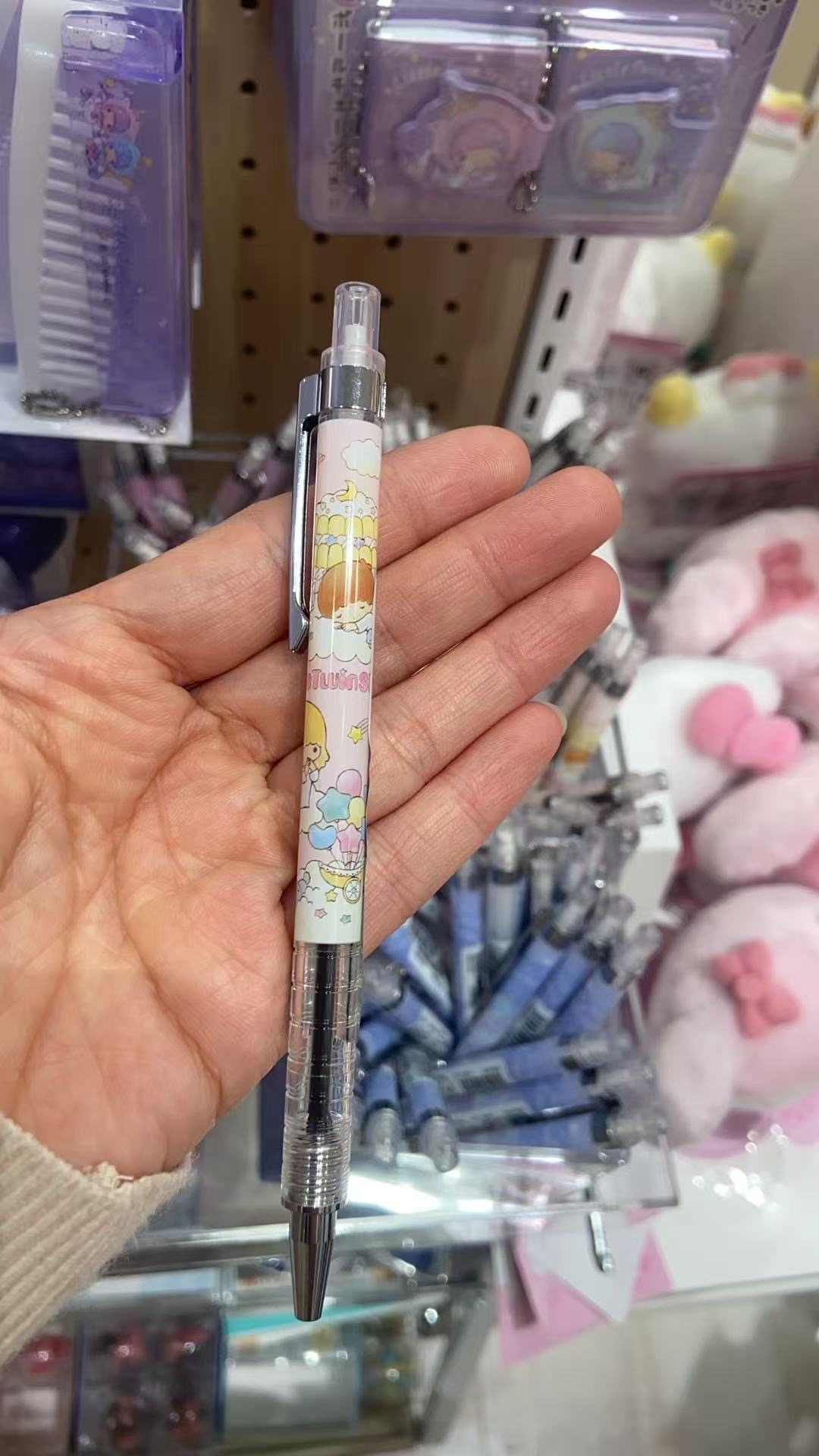 1110 三丽欧双子星 粉色笔杆 中性笔