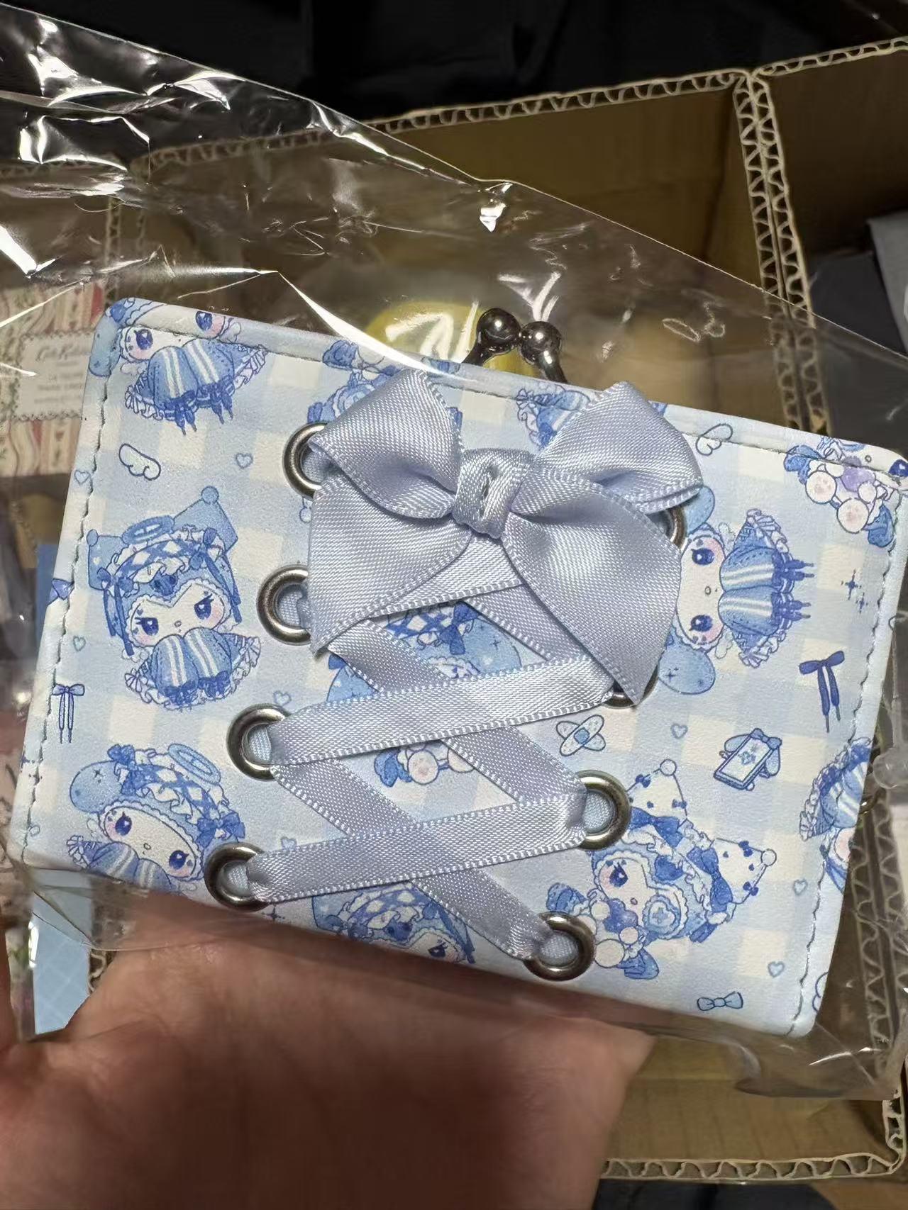 1110 三丽欧美乐蒂库洛米 水色系列 绑带 钱包