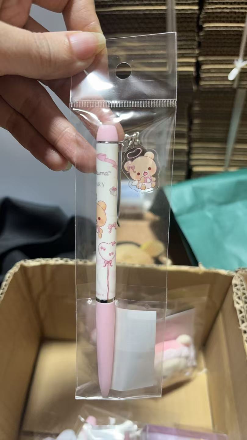 1114 san-X轻松熊 粉色圆珠笔