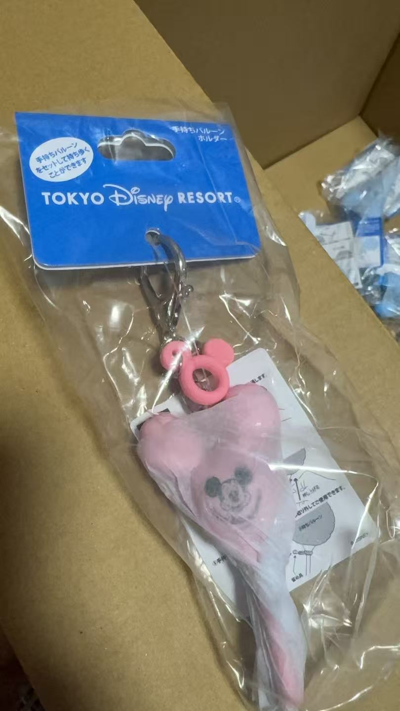 1114迪士尼  米奇粉色气球造型 钥匙扣挂件