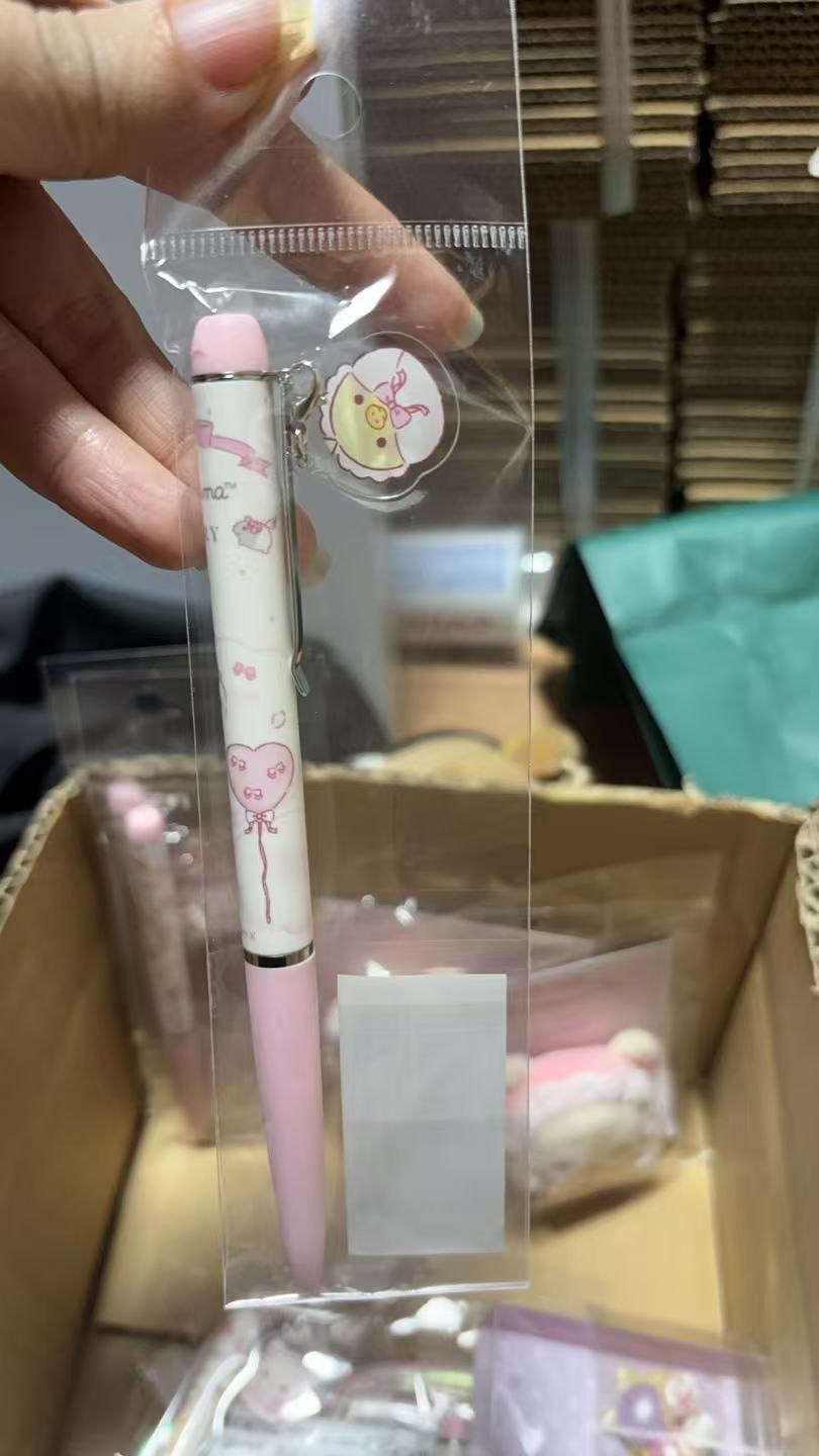 1114 轻松熊 小鸡粉色笔身 笔