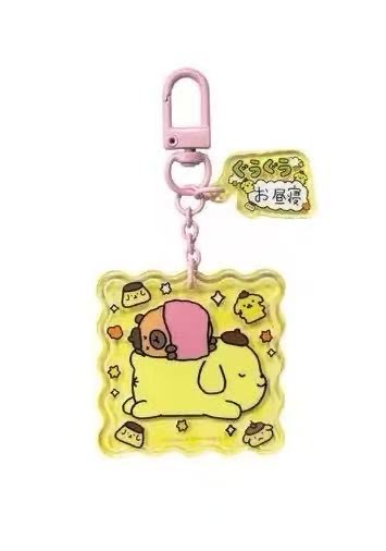 1118 布丁狗睡觉 波浪纹亚克力挂件