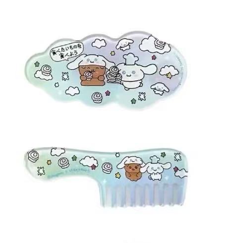 1118 三丽鸥玉桂狗 蓝色发夹 梳子