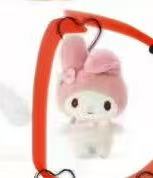 1117 三丽鸥 美乐蒂 毛绒爱心扣