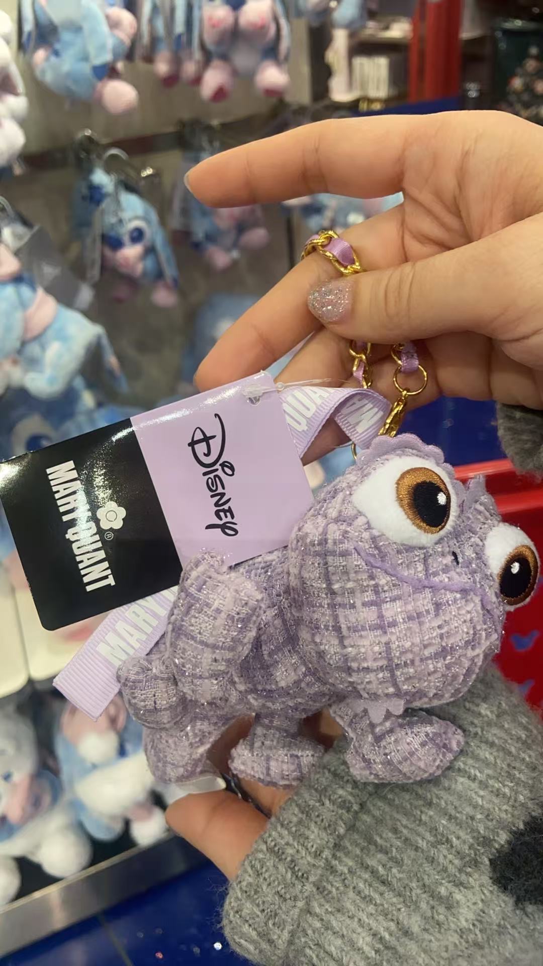 1118 迪士尼小香风  紫色大眼睛 小动物 毛绒挂件