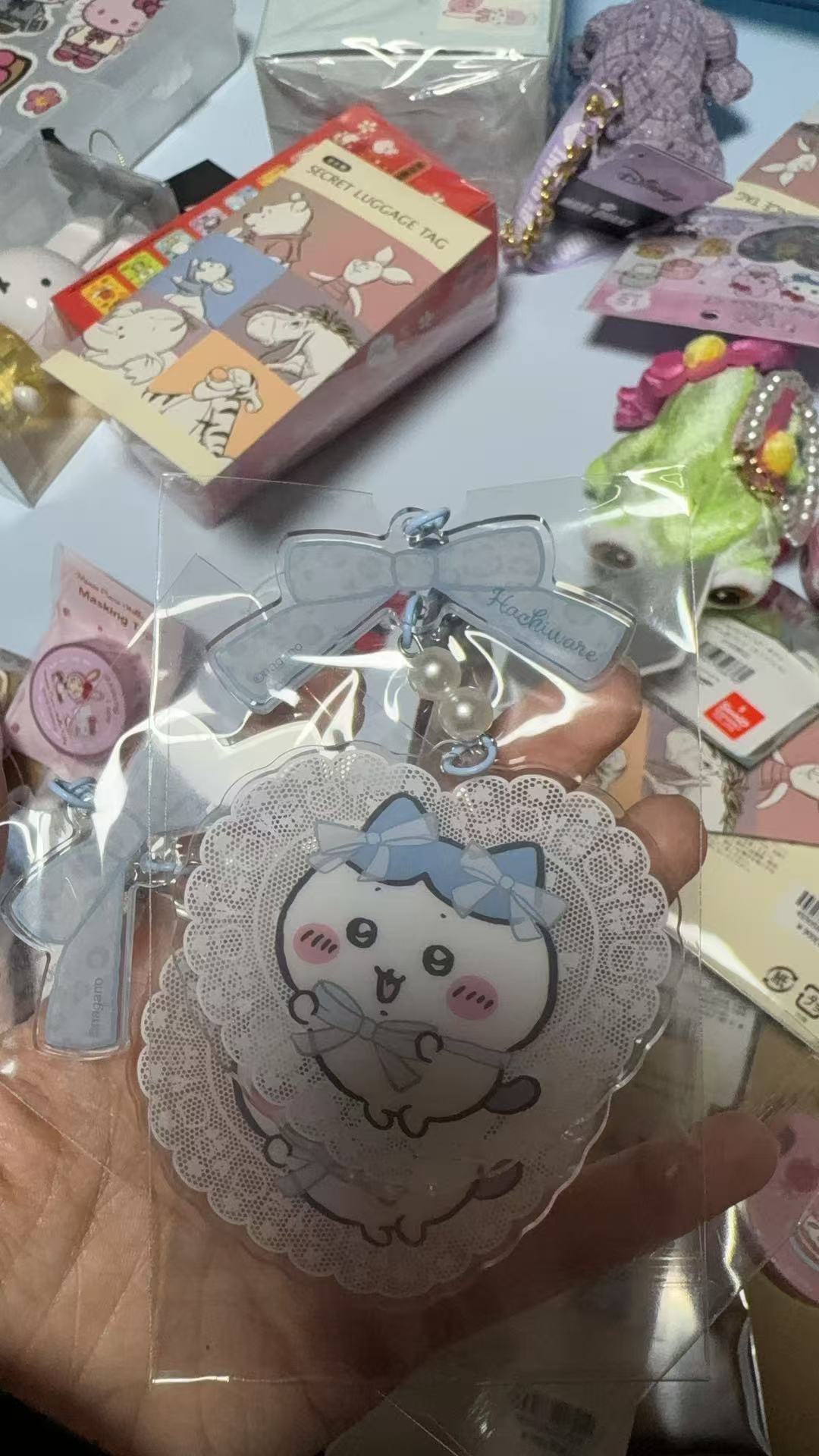 1120 CKW 小八 蕾丝蝴蝶结 挂件