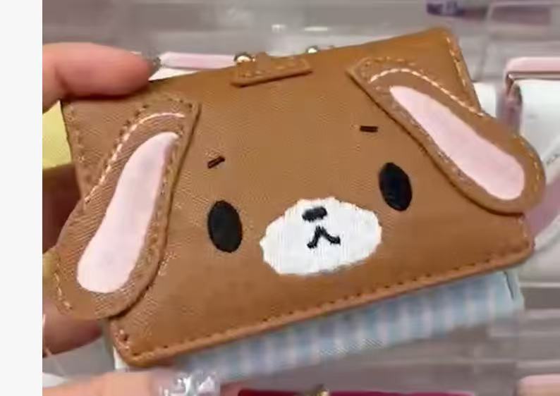 1120 三丽鸥 棕色甜点兔 口金钱包