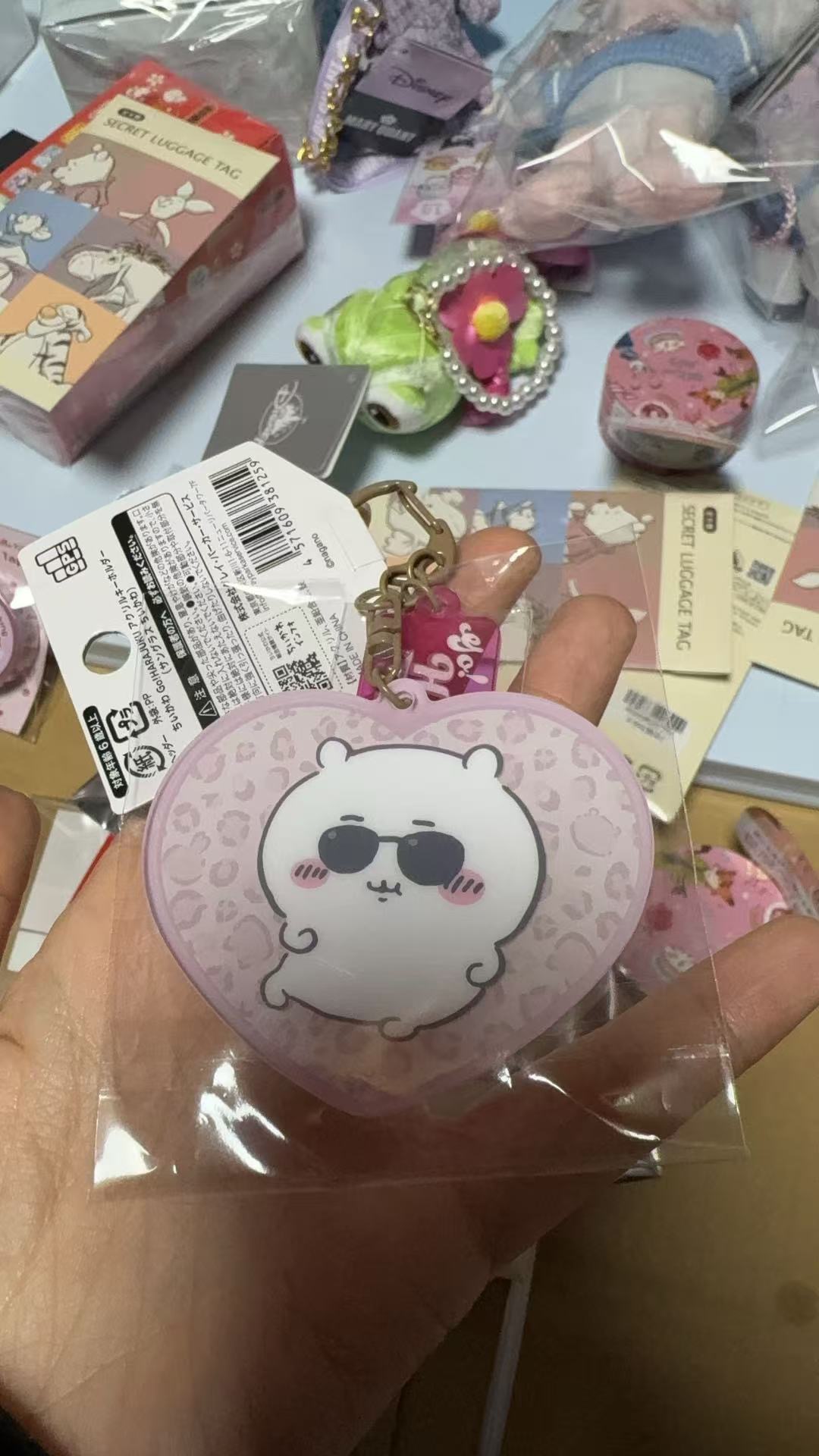 1120 CKW 吉伊戴墨镜 心形粉色 挂件