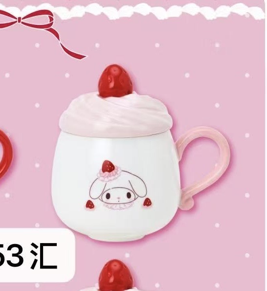 1128 三丽鸥 美乐蒂草莓奶油蛋糕系列 马克杯
