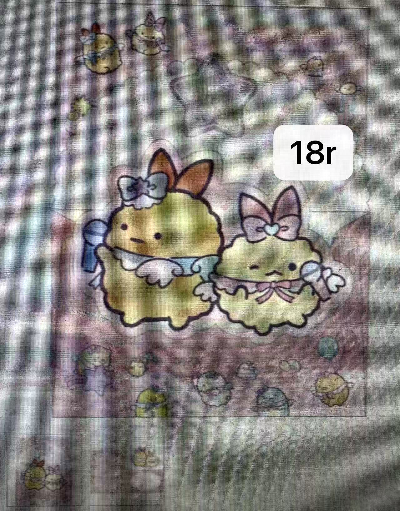 折扣 1127 角落生物 两只炸虾唱歌图案 信纸套装