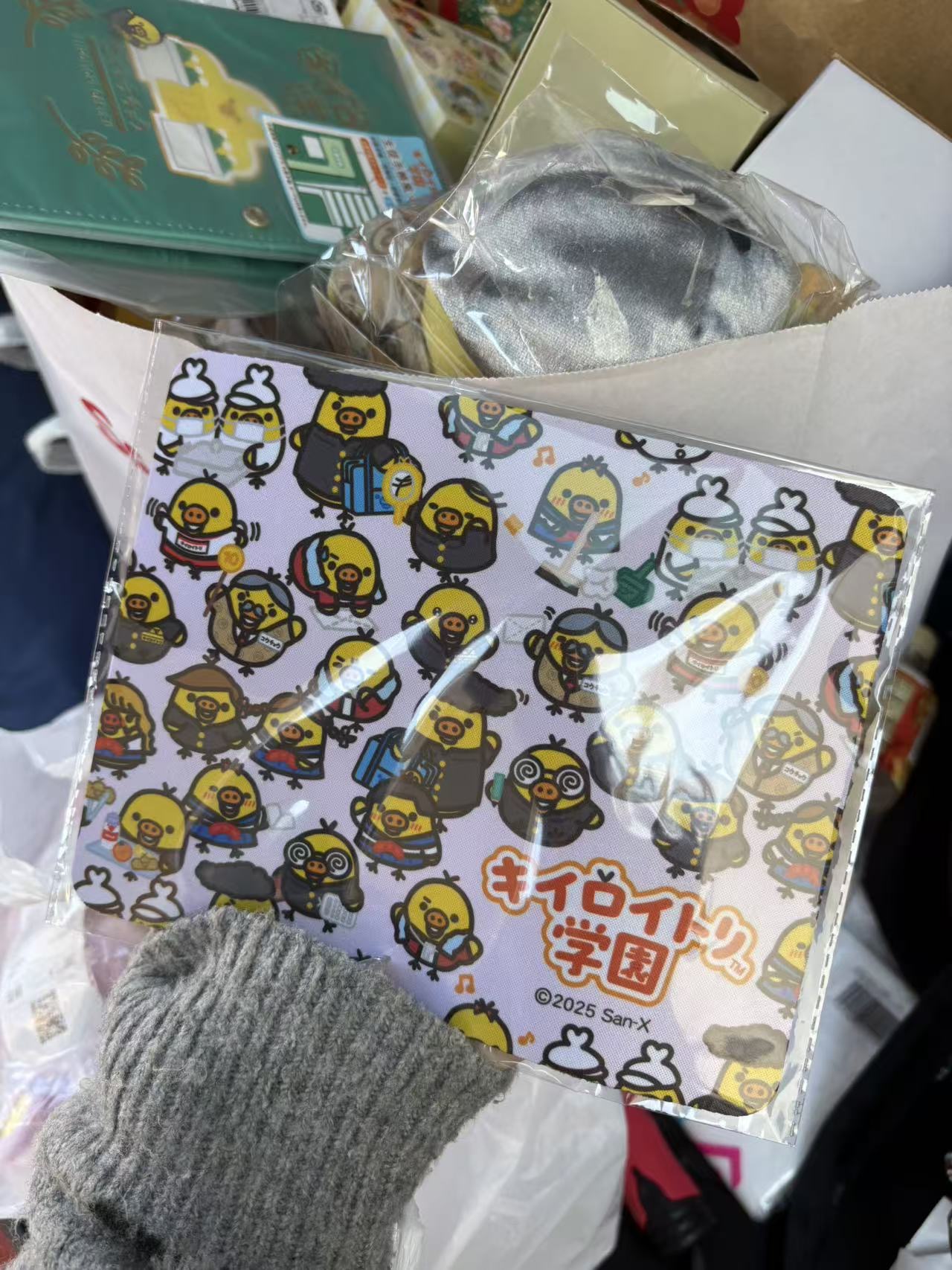 1128 轻松熊小鸡满印花 鼠标垫