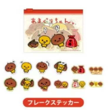 JP 1219 橘子君碎屑贴纸 5汇起接