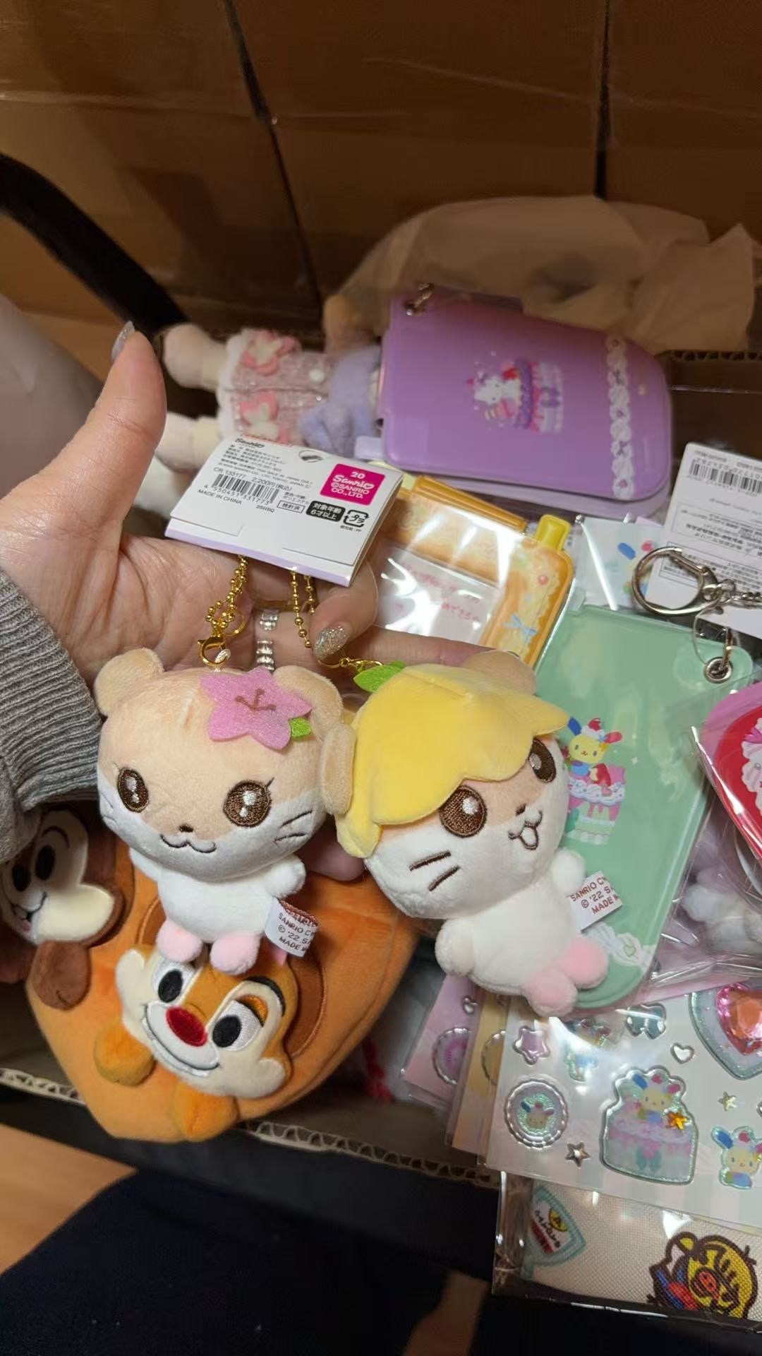 1207 CK鼠可乐铃毛绒公仔磁吸仓鼠挂件