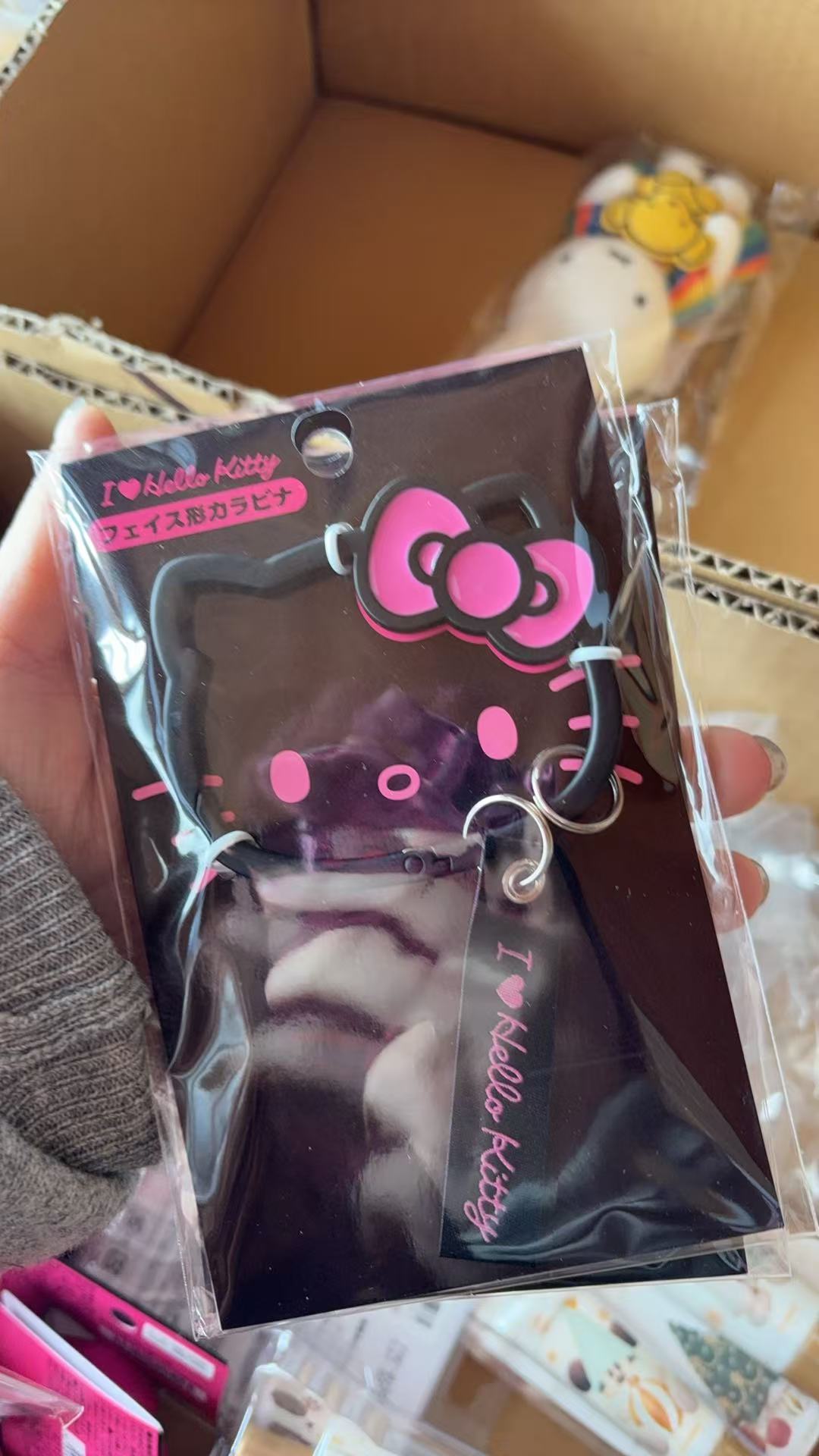 1207 三丽鸥 黑色kitty 钥匙圈挂件