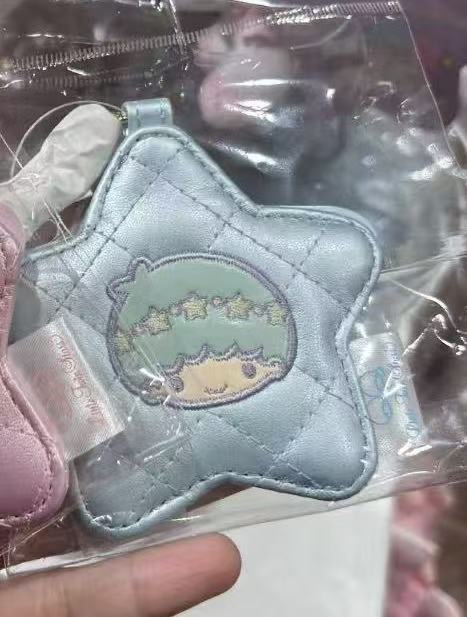 1209 三丽欧蓝色双子星 星星收纳钥匙扣