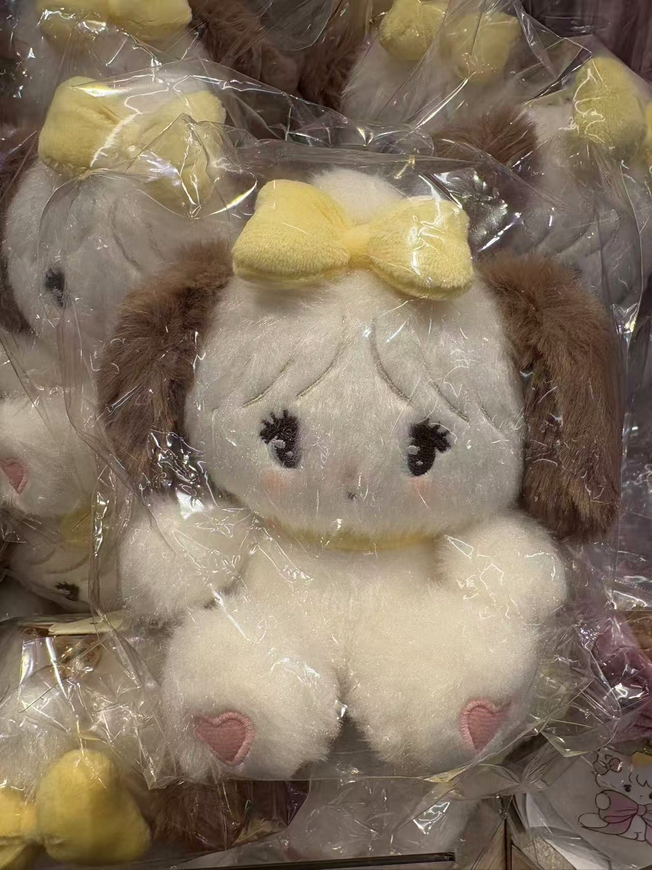 1212 lilalamode mikko  souffle 小狗配黄蝴蝶结毛绒挂件