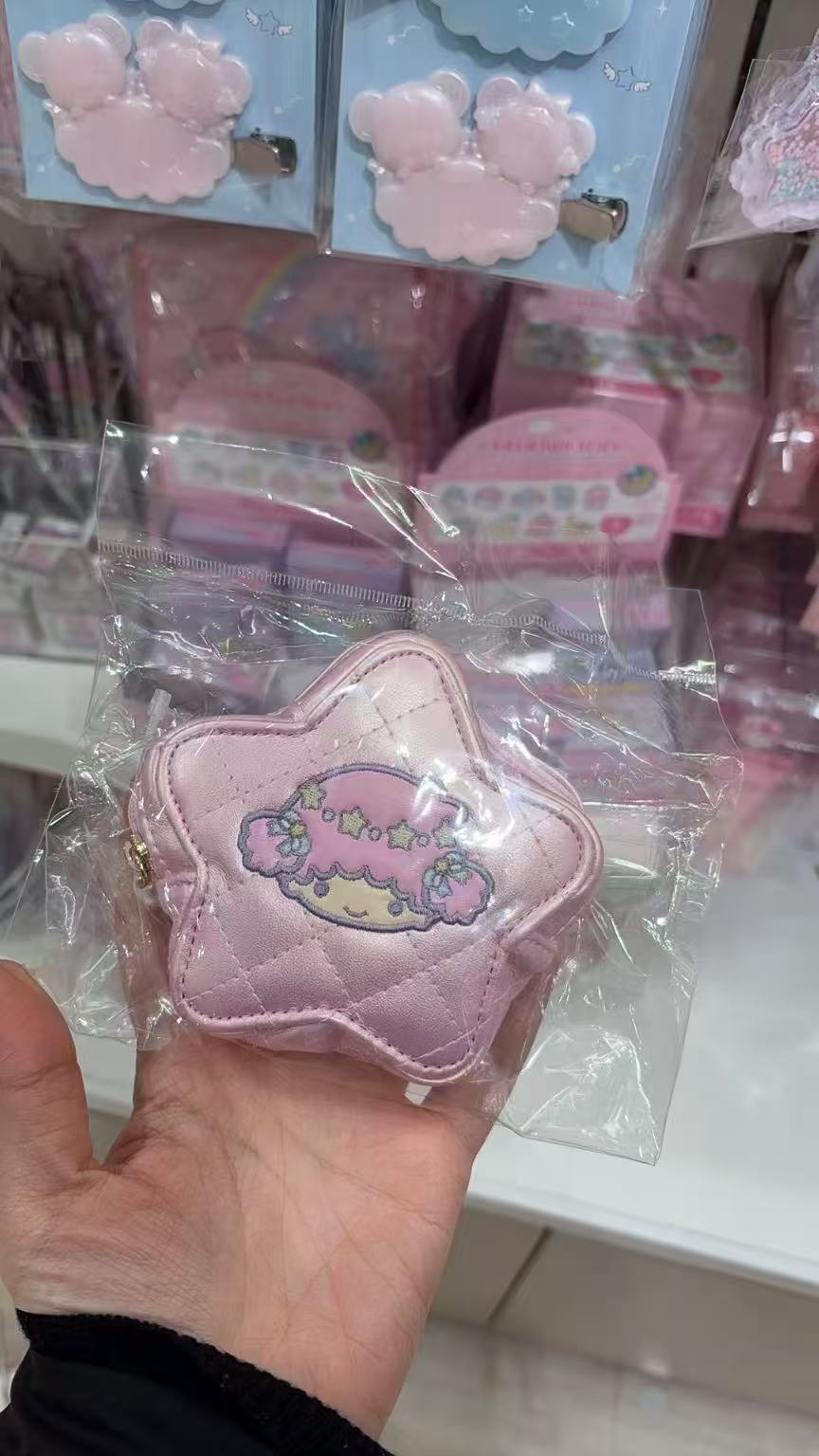 1213 三丽鸥 双子星lala 五角星零钱包