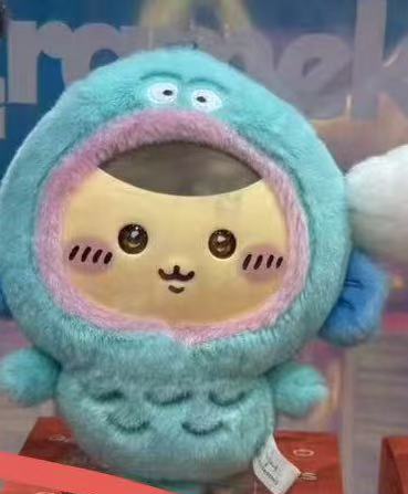 1214 三丽鸥吉伊卡哇 栗子馒头丑鱼头套 毛绒玩偶