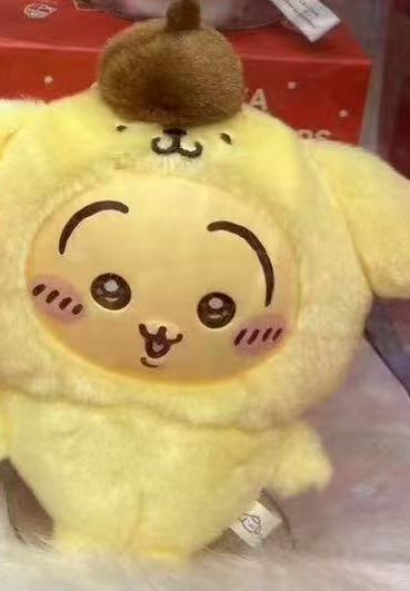 1214 三丽鸥吉伊卡哇 乌萨奇布丁狗头套 毛绒玩偶