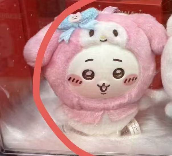 1214 三丽鸥吉伊卡哇 吉伊美乐蒂头套 毛绒玩偶