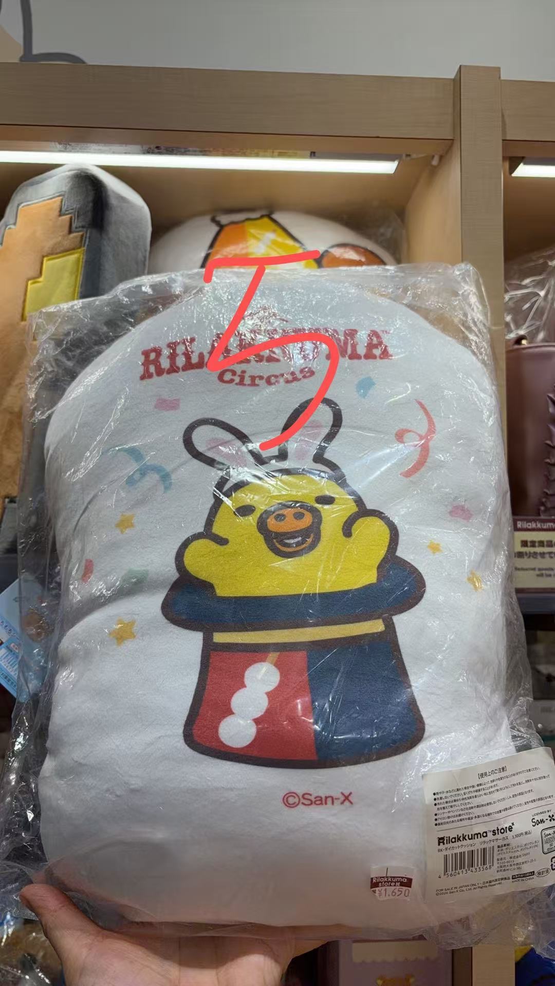 1215 轻松熊小鸡哥哥马戏团图案 抱枕