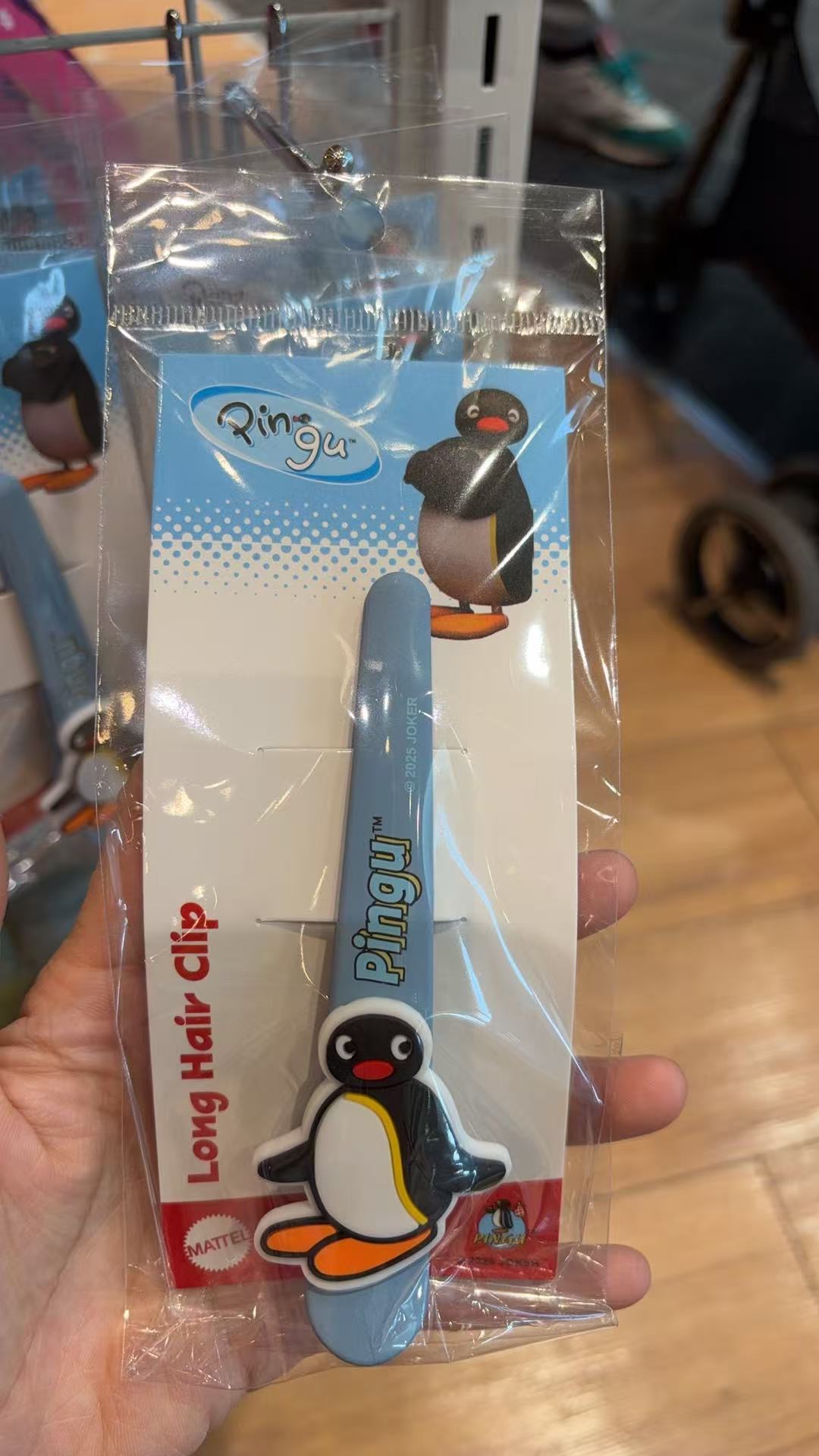 1217 企鹅家族长款发夹蓝色